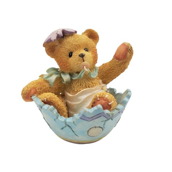 Cherished Teddies Easter Egg Baby Bear "Just In Time for Spring" 103802 Figurine - Picture 1 of 6